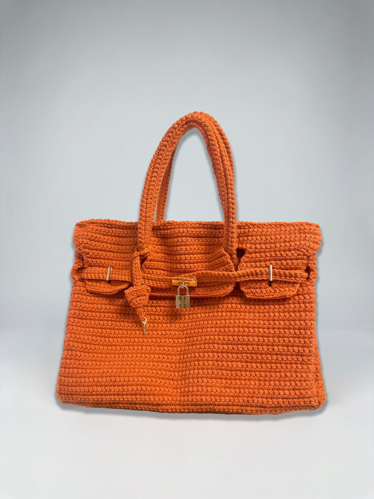The Amber Luxe Birkin 35 Inspired Crochet Bag