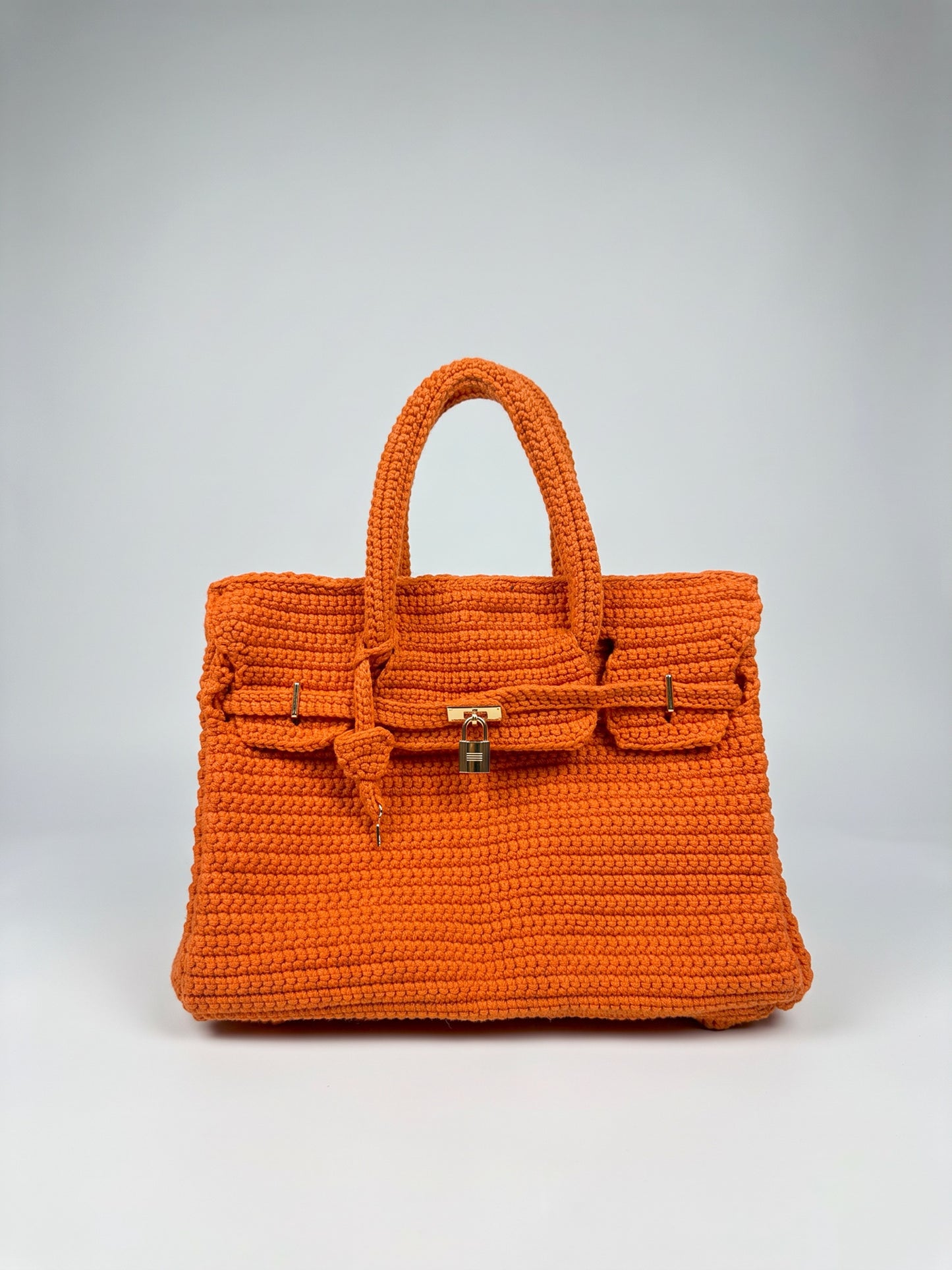 The Amber Luxe Birkin 35 Inspired Crochet Bag