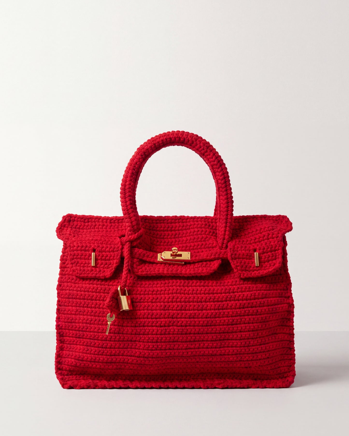 The Rouge Luxe Birkin 35 Inspired Crochet Bag